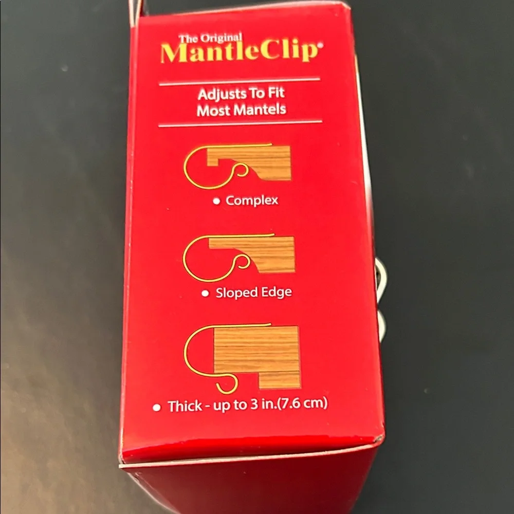 Silver MantleClip Stocking Holders